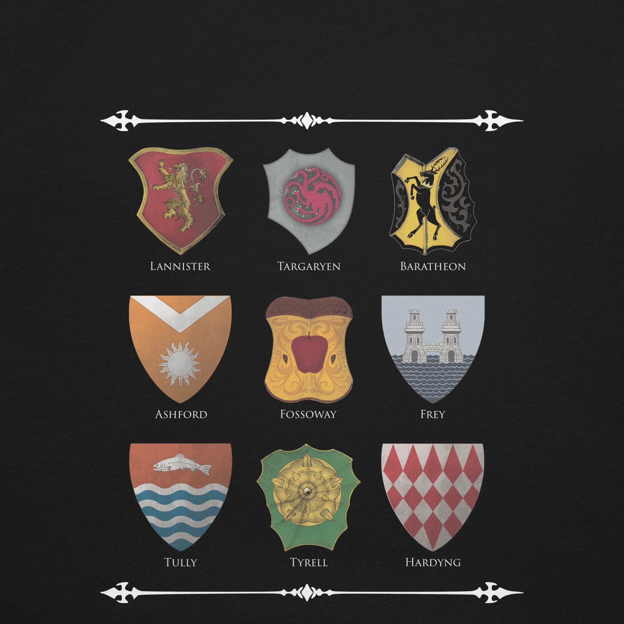 A Knight of the Seven Kingdoms T-Shirt Kingdom Shields - Image 4
