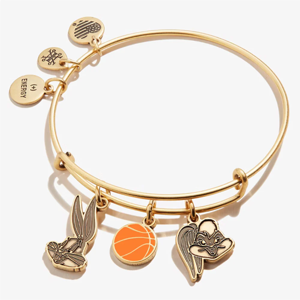 ALEX AND ANI Space Jam: A New Legacy Bugs + Lola Trio Charm Bangle