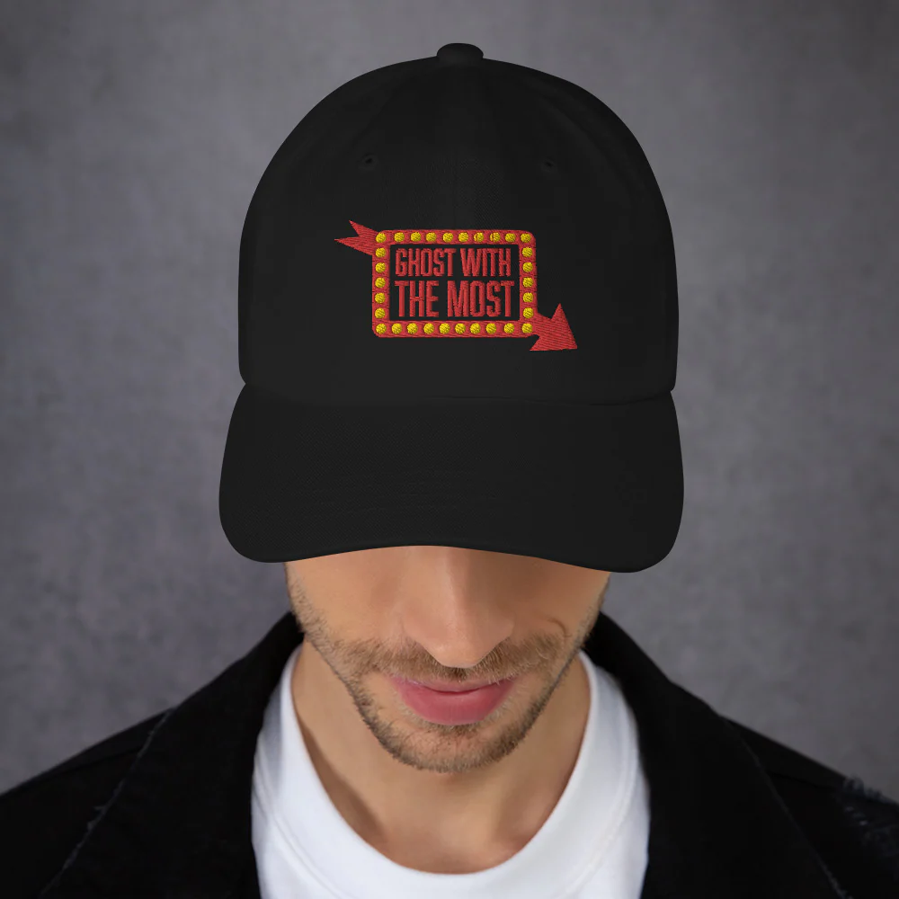 Beetlejuice Beetlejuice Ghost with the Most Embroidered Dad Hat - Image 3