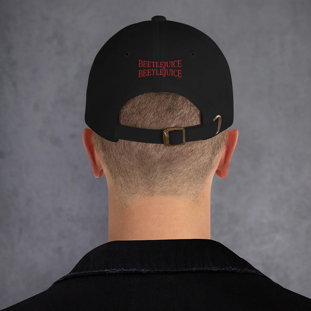 Beetlejuice Beetlejuice Ghost with the Most Embroidered Dad Hat - Image 5