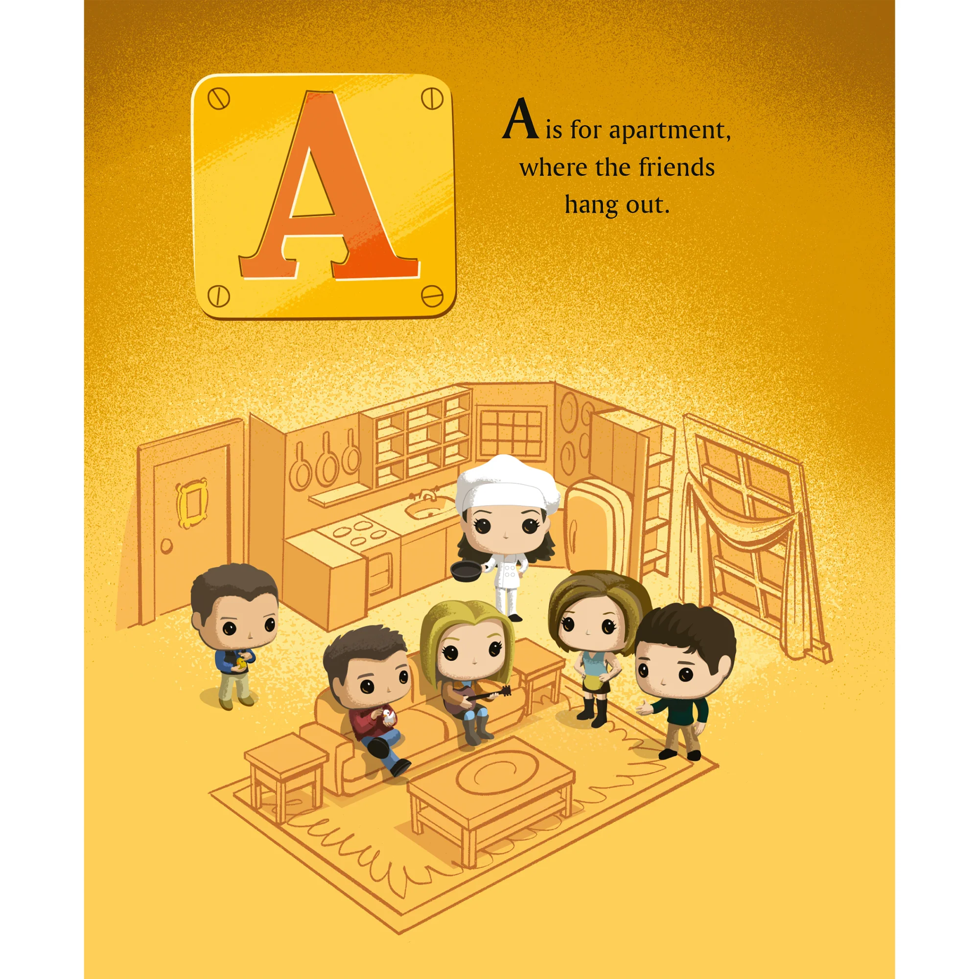 Friends F is for Friends: An Alphabet Book - Funko Pop | Little Golden Book - Image 3