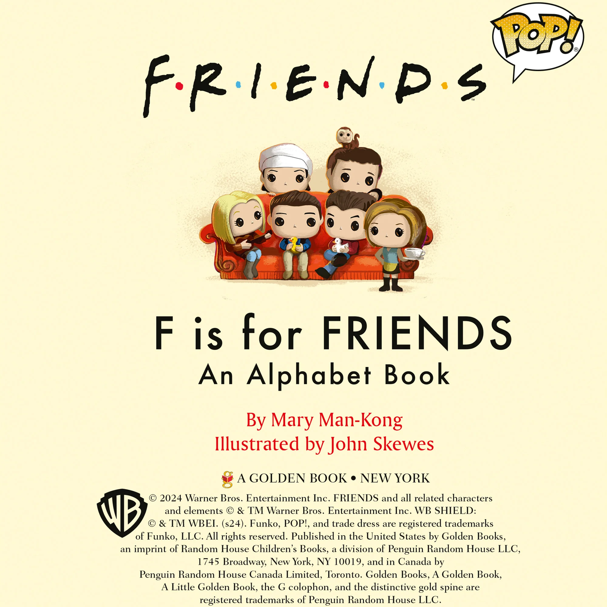 Friends F is for Friends: An Alphabet Book - Funko Pop | Little Golden Book - Image 4