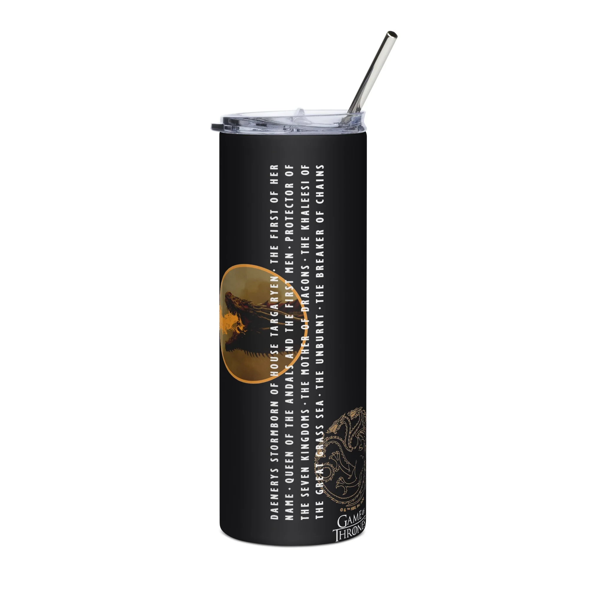 Game of Thrones Dracarys 20 oz Stainless Steele Tumblers - Image 2