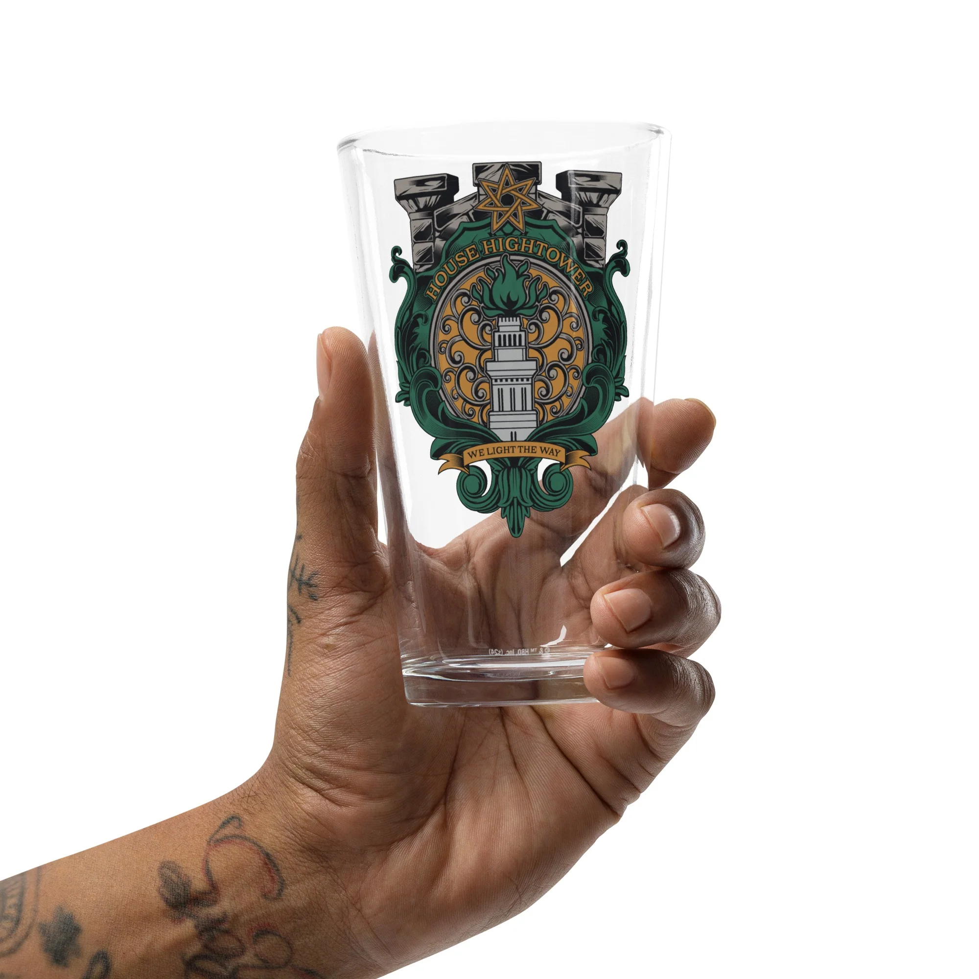 Game of Thrones House Hightower Sigil 16 oz. Pint Glass - Image 3