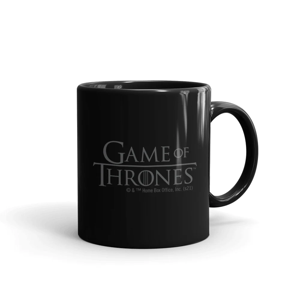 Game of Thrones I Drink and I Know Things Black Mug - Image 3