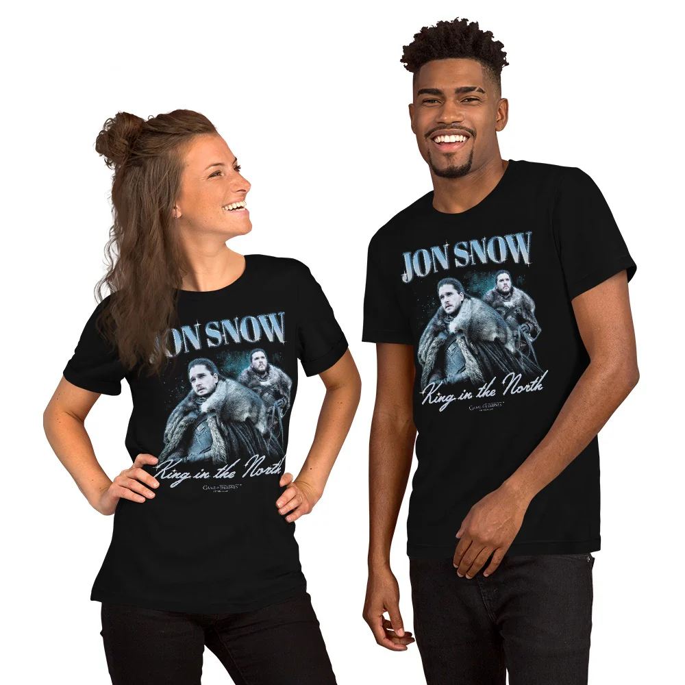 Game of Thrones Jon Snow King in the North T-shirt - Image 3