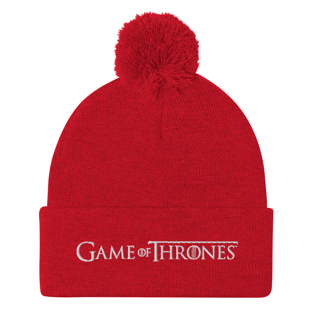 Game of Thrones Logo Pom Pom Knit Beanie - Image 3