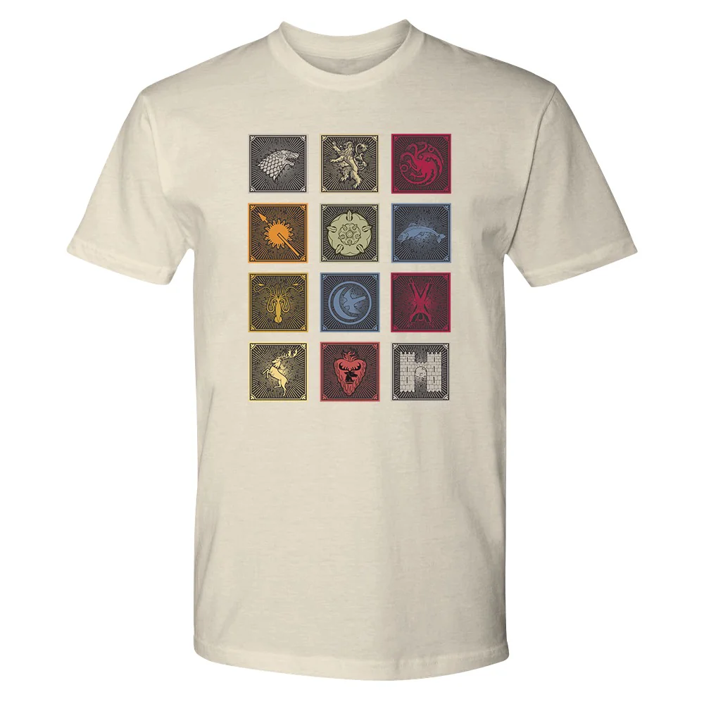 Game of Thrones Sigil Badges Adult Short Sleeve T-Shirt - Image 3