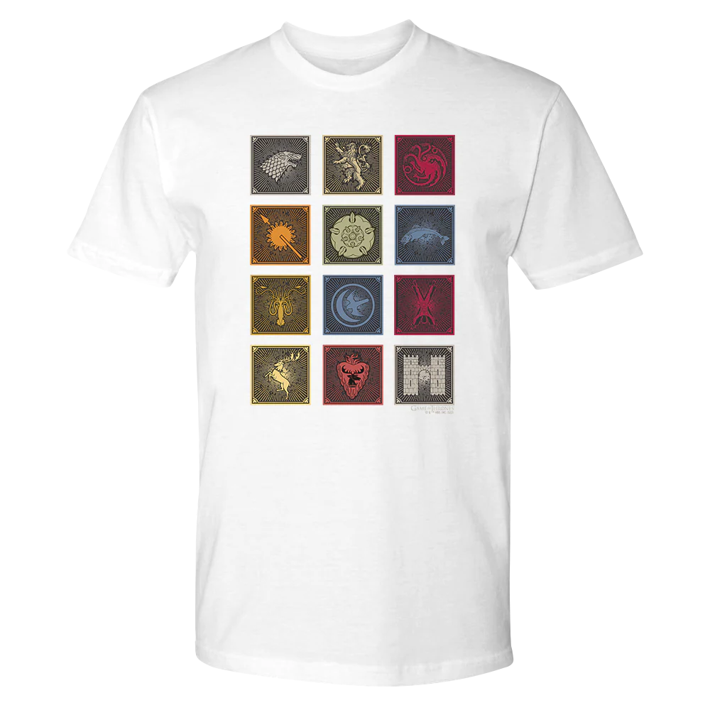 Game of Thrones Sigil Badges Adult Short Sleeve T-Shirt - Image 4