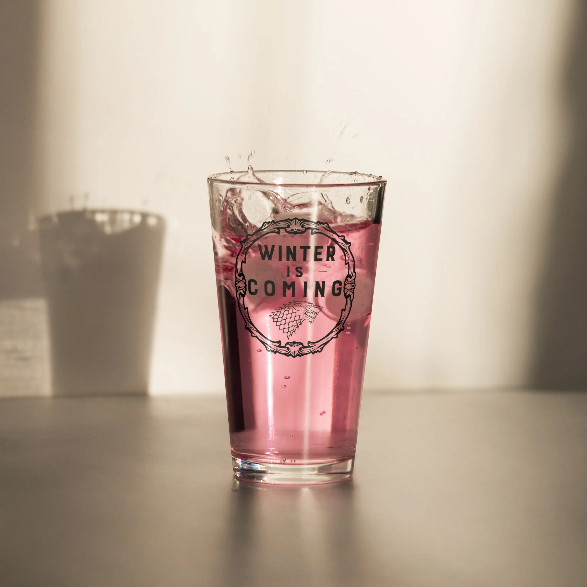 Game of Thrones Winter is Coming 16oz Pint Glass - Image 3