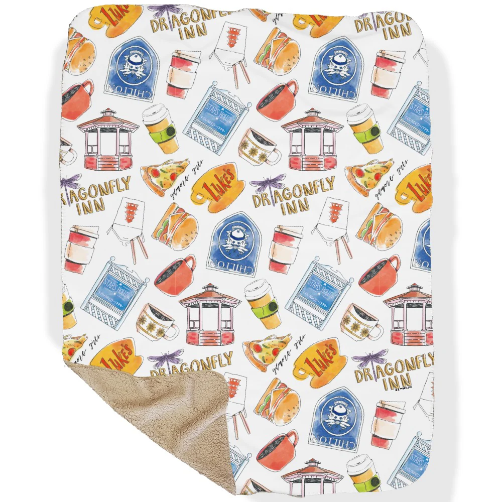 Gilmore Girls Stars Hollow Icons Sherpa Blanket - Image 7