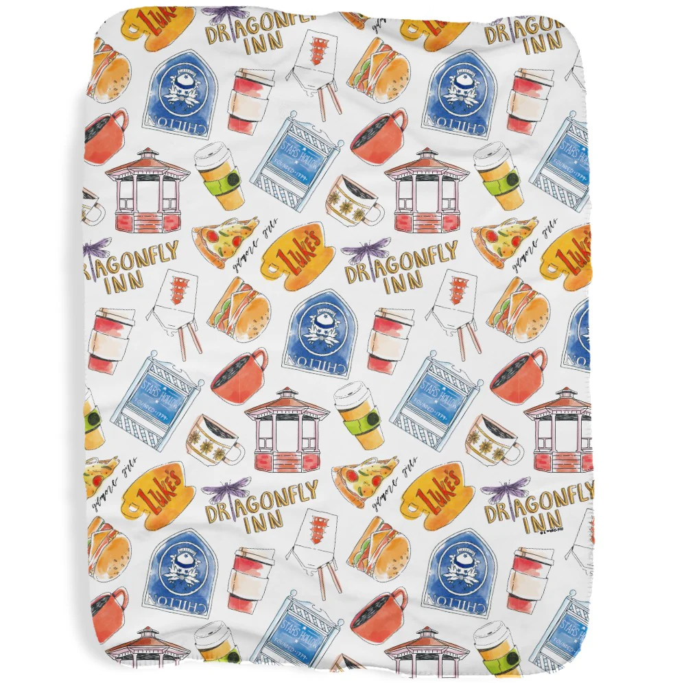 Gilmore Girls Stars Hollow Icons Sherpa Blanket - Image 8