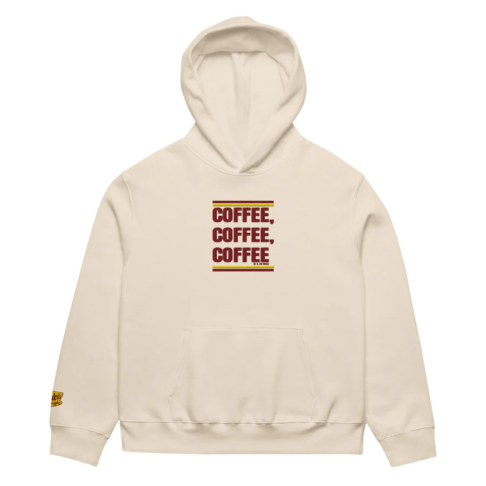 Gilmore Girls Coffee Coffee Coffee Embroidered Oversized Hoodie