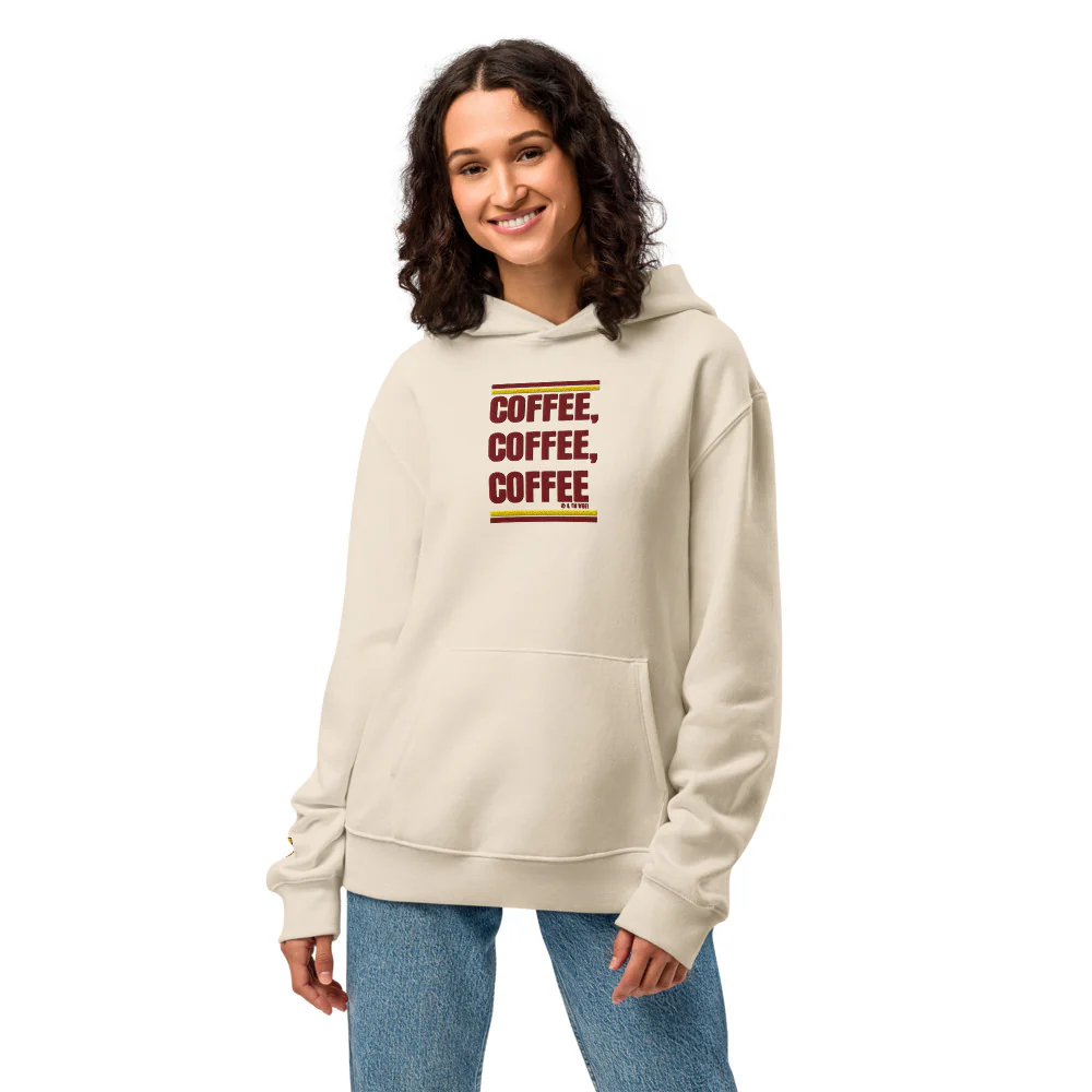 Gilmore Girls Coffee Coffee Coffee Embroidered Oversized Hoodie - Image 2