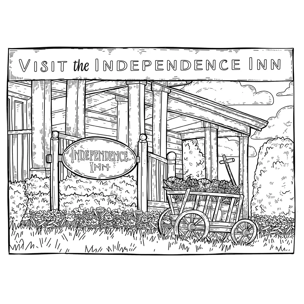 Gilmore Girls: Greetings from Stars Hollow : An Official Postcard Coloring Book - Image 4