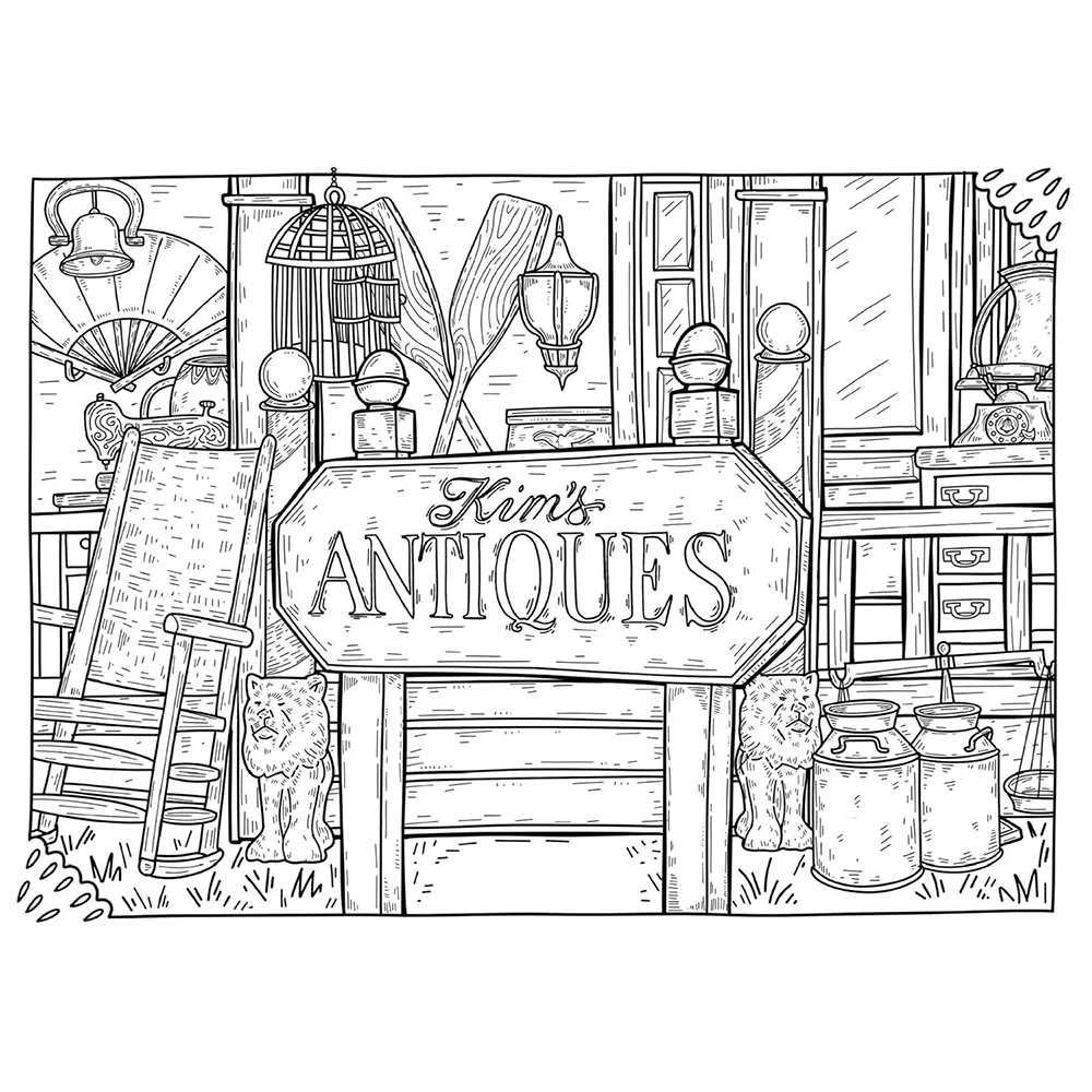 Gilmore Girls: Greetings from Stars Hollow : An Official Postcard Coloring Book - Image 7