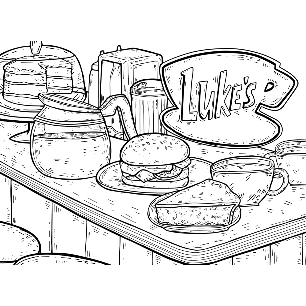 Gilmore Girls: Greetings from Stars Hollow : An Official Postcard Coloring Book - Image 8