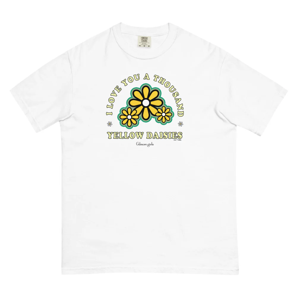 Gilmore Girls I Love You a Thousand Yellow Daisies Comfort Colors T-Shirt - Image 4