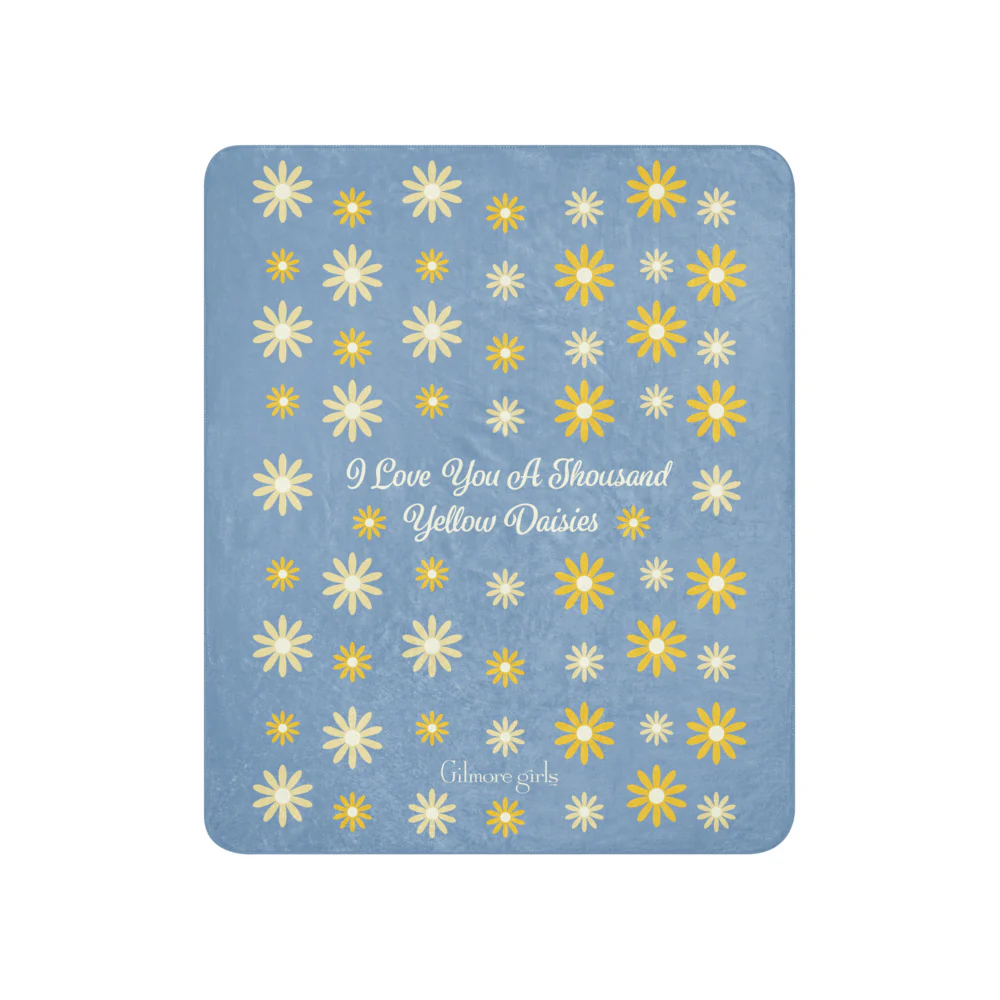 Gilmore Girls I Love You A Thousand Yellow Daisies Premium Sherpa Blanket - Image 5