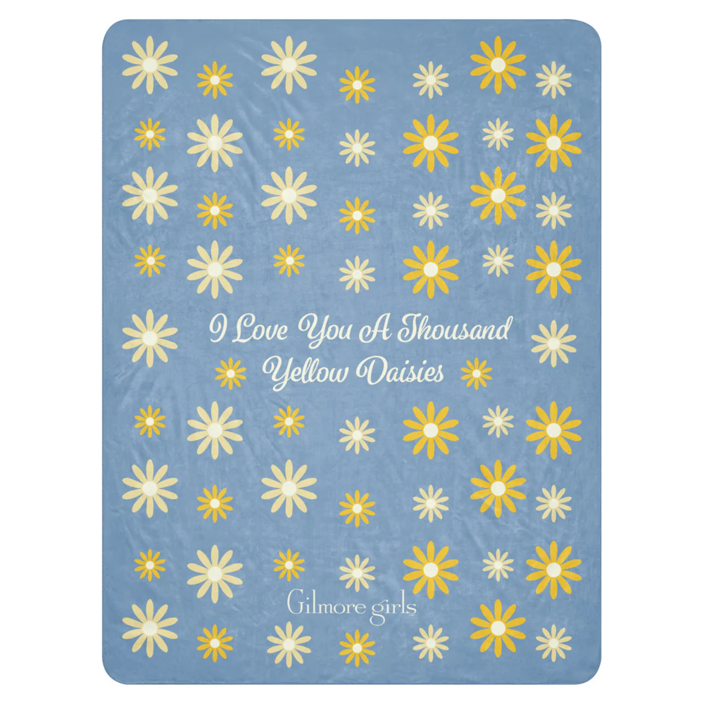 Gilmore Girls I Love You A Thousand Yellow Daisies Premium Sherpa Blanket - Image 9