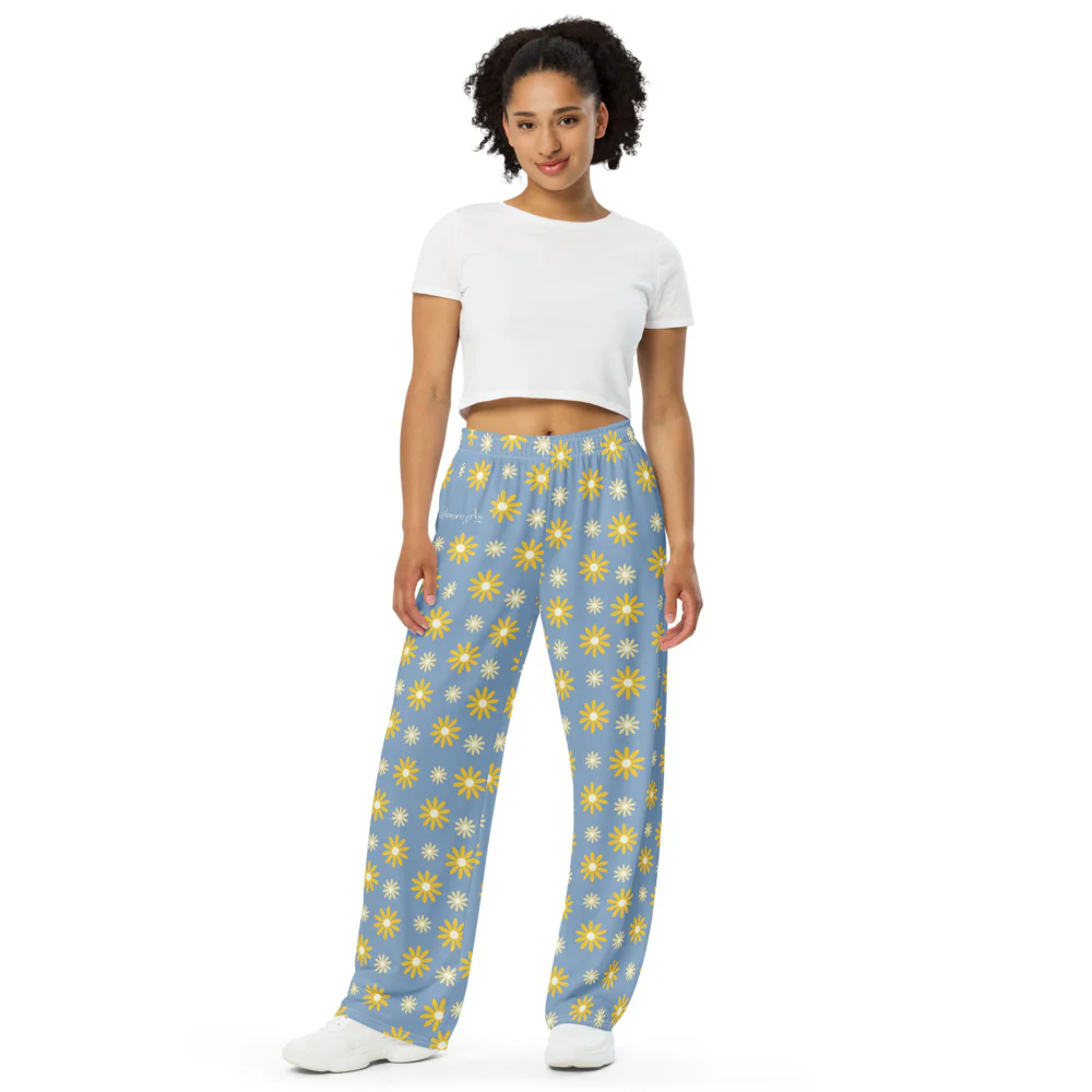 Gilmore Girls I Love You A Thousand Yellow Daisies Unisex Lounge Pants - Image 2