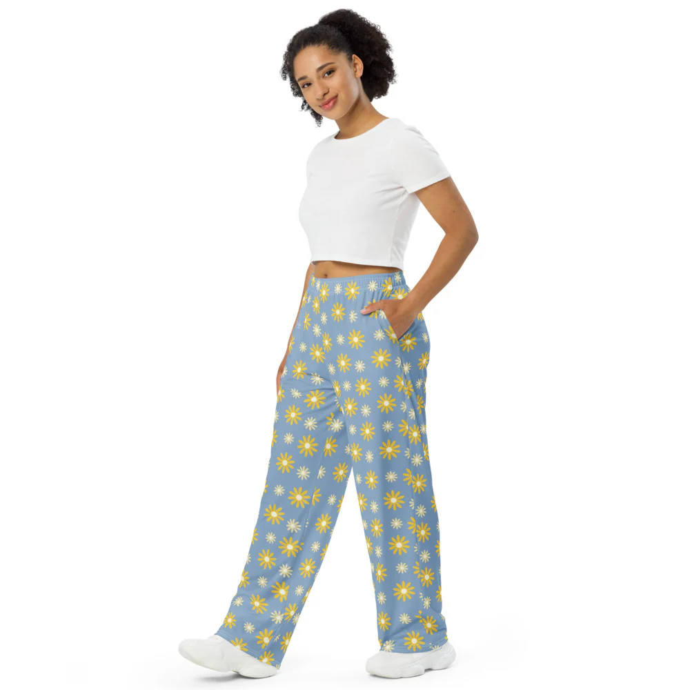 Gilmore Girls I Love You A Thousand Yellow Daisies Unisex Lounge Pants - Image 3
