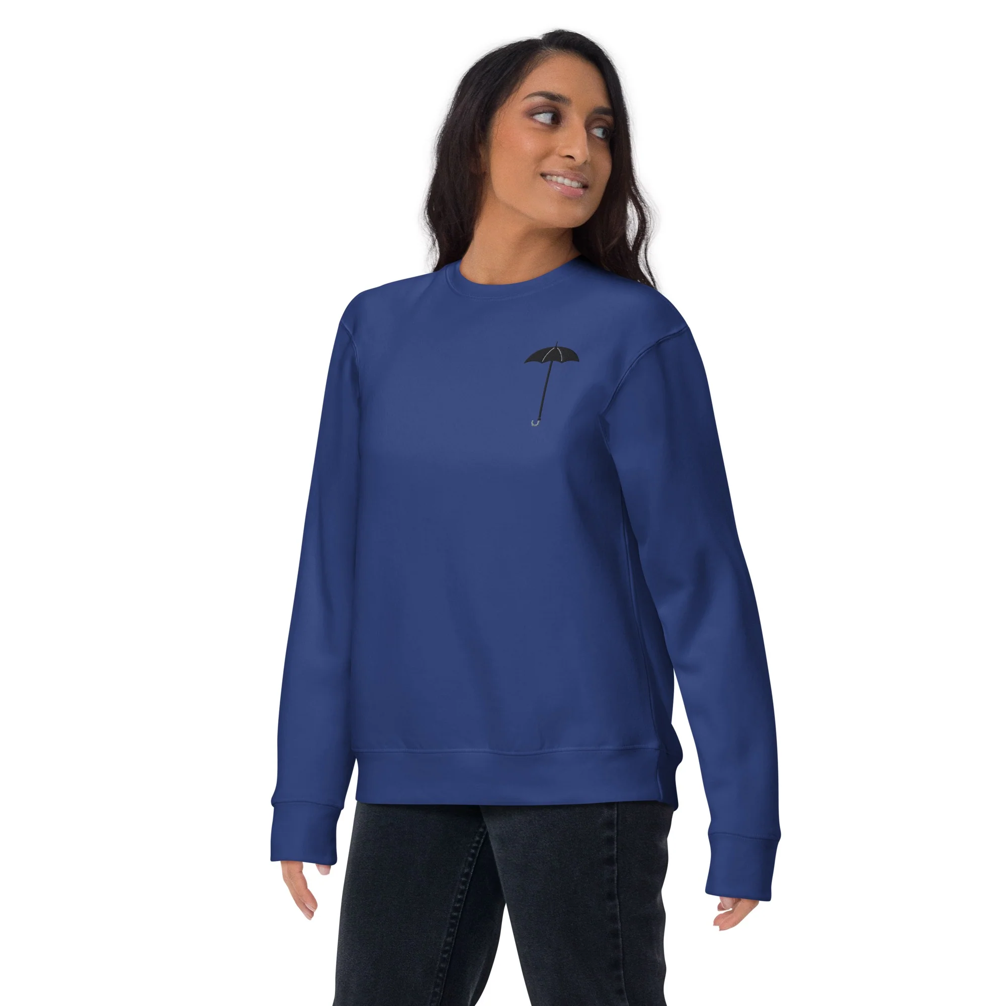 Gilmore Girls In Omnia Paratus Umbrella Embroidered Crewneck Sweatshirt - Image 4