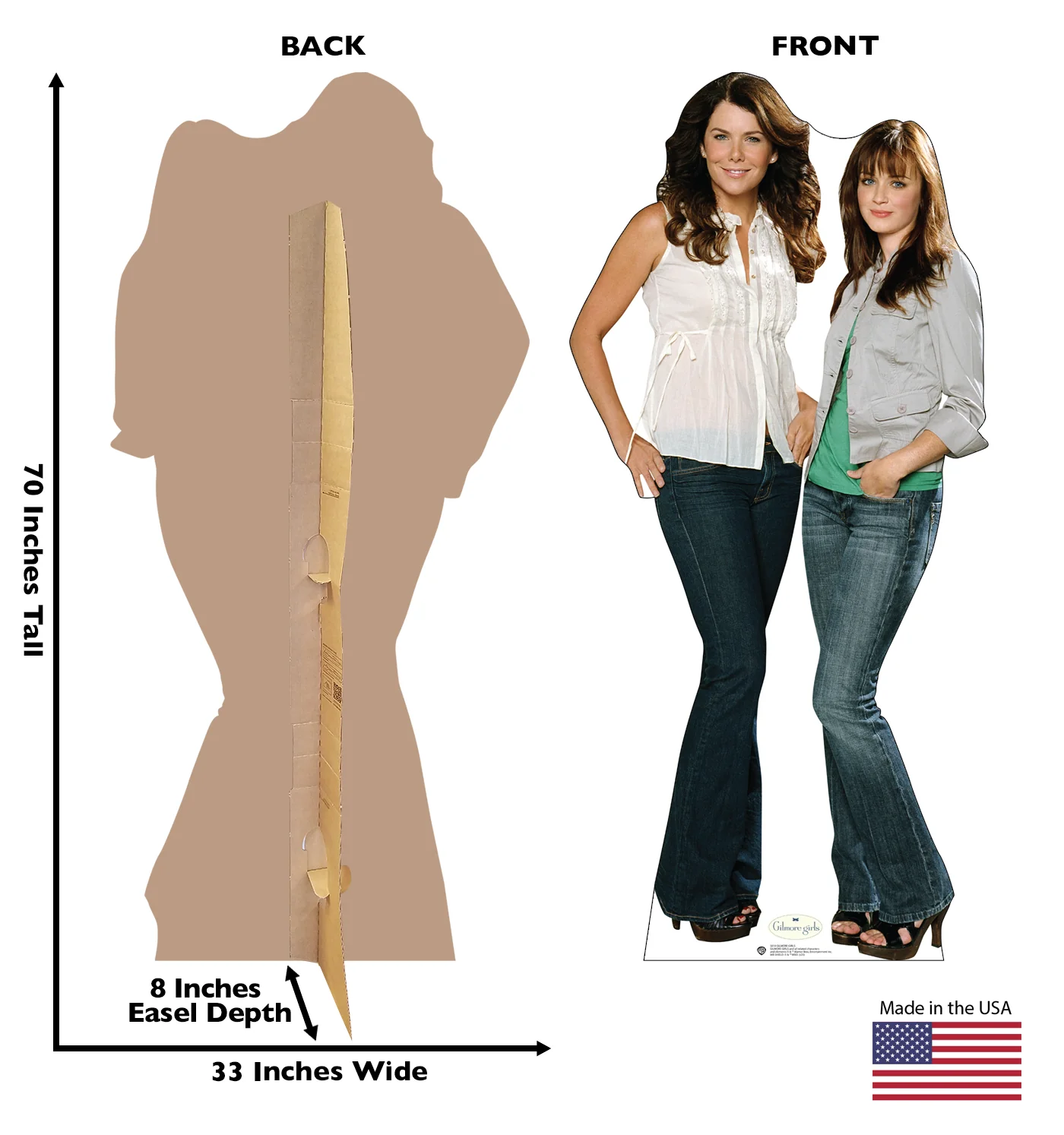 Gilmore Girls Lorelai and Rory Cardboard Cutout Standee - Image 2