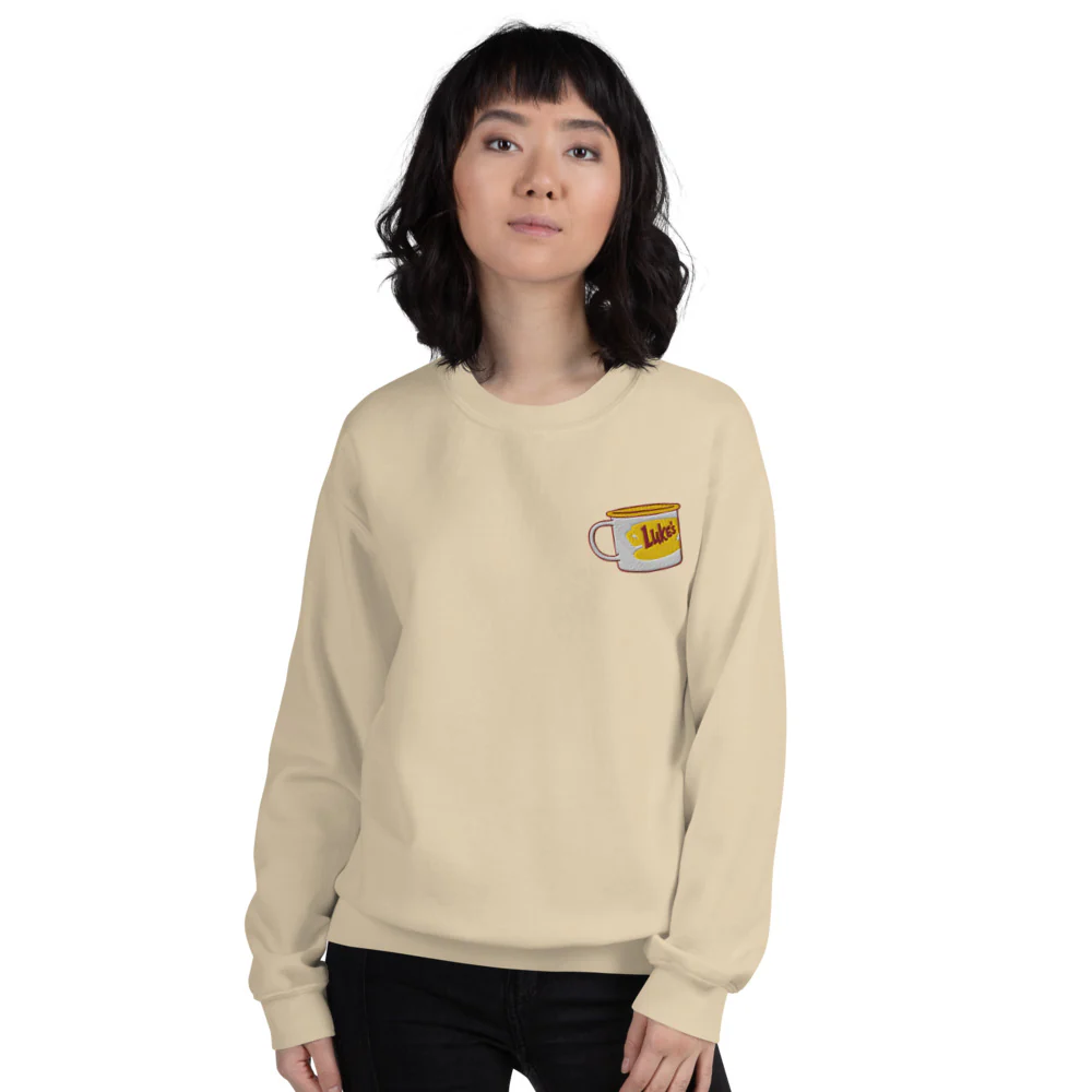 Gilmore Girls Luke's Diner Embroidered Crewneck Sweatshirt - Image 2