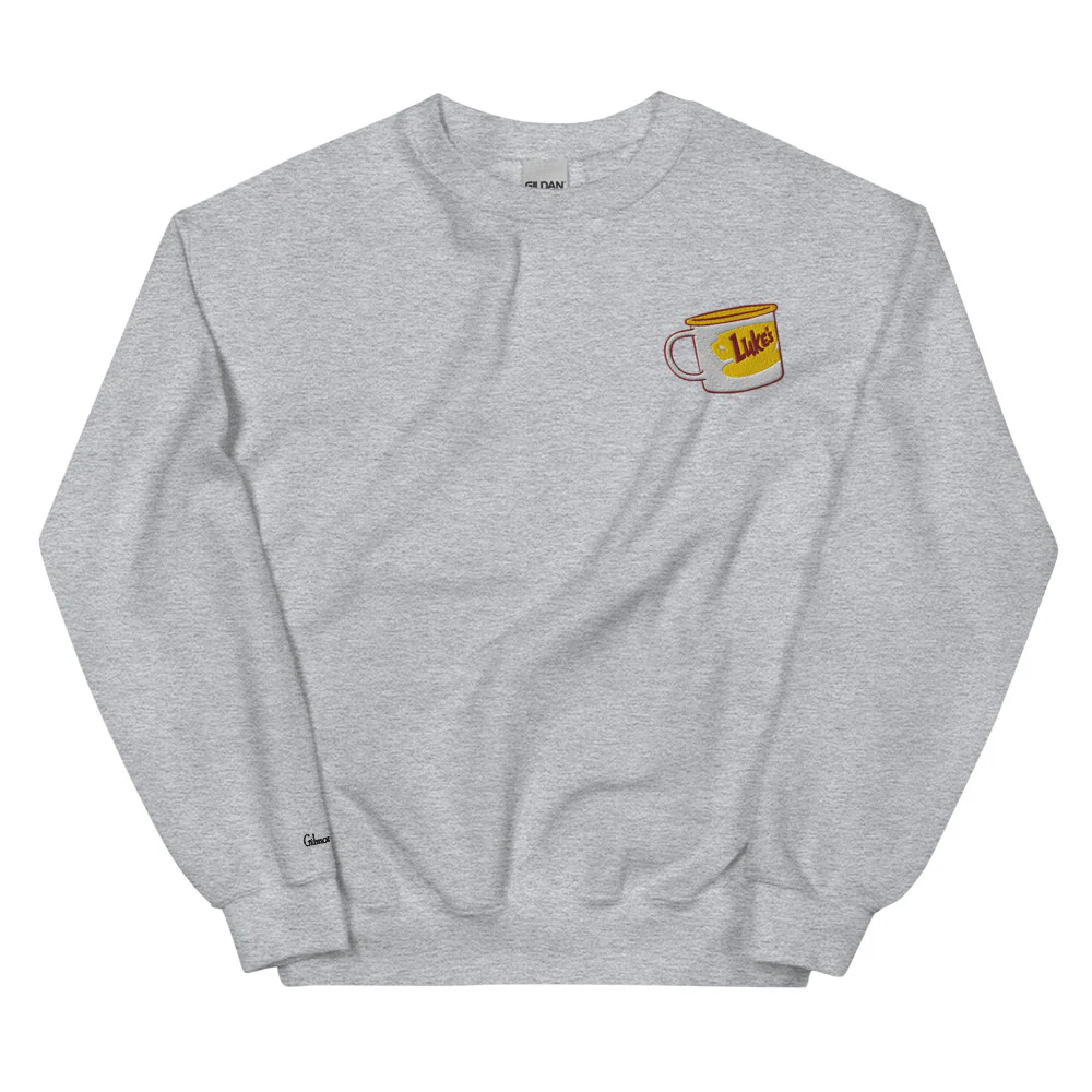 Gilmore Girls Luke's Diner Embroidered Crewneck Sweatshirt - Image 5