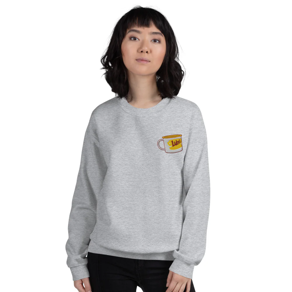Gilmore Girls Luke's Diner Embroidered Crewneck Sweatshirt - Image 6