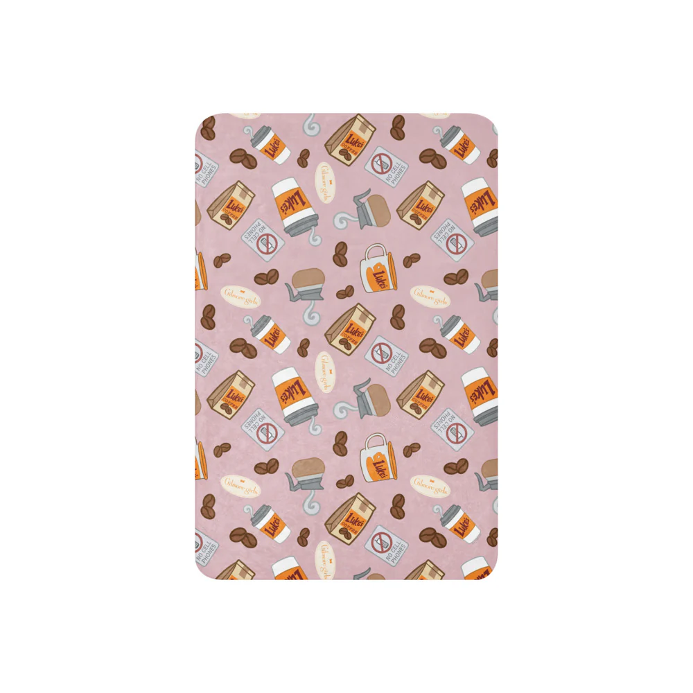 Gilmore Girls Luke’s Diner Pattern Sherpa Blanket - Image 5