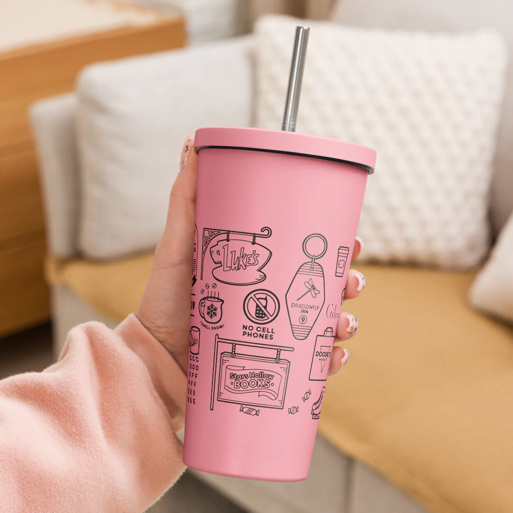 Gilmore Girls Stars Hollow Doodles Insulated Tumbler - Image 2