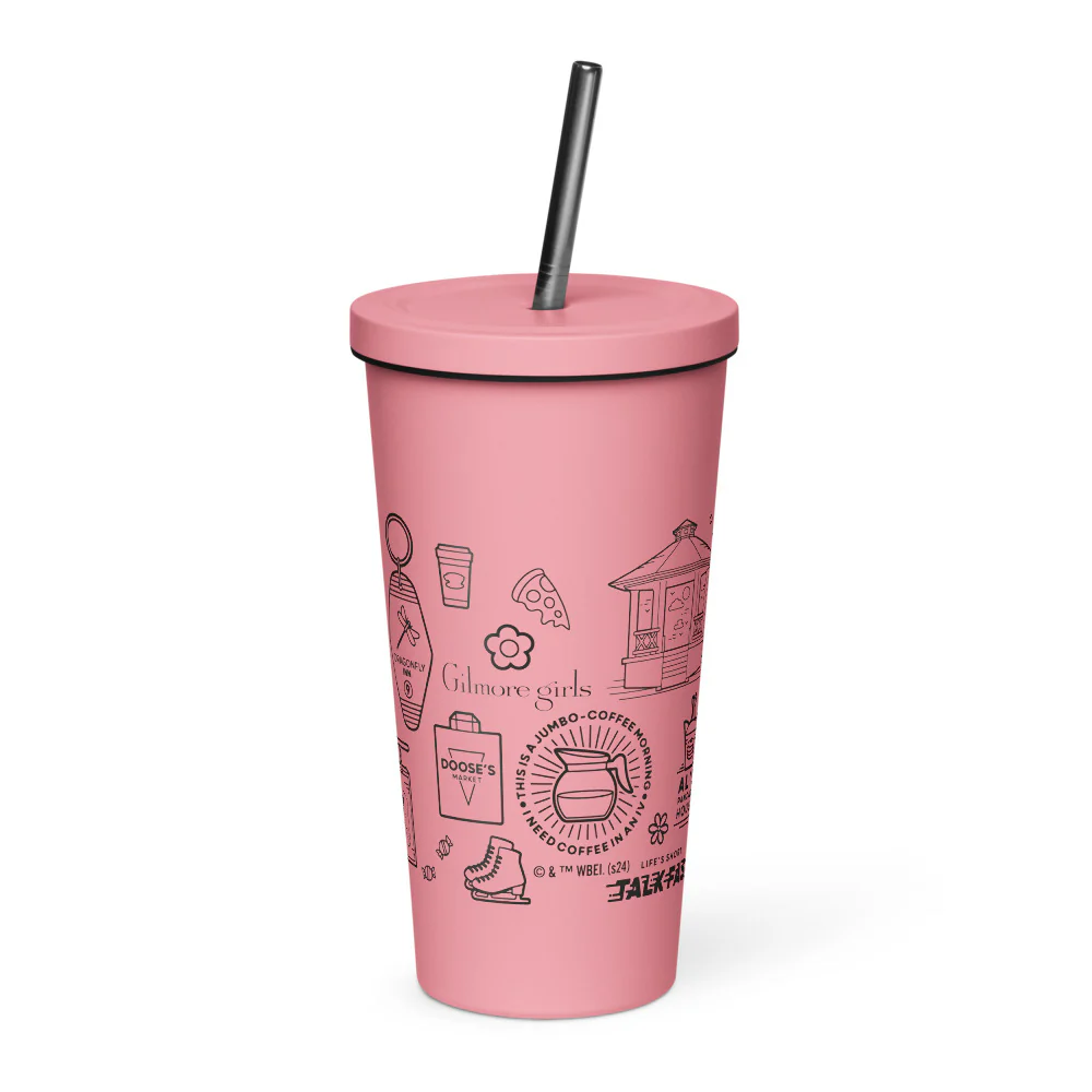 Gilmore Girls Stars Hollow Doodles Insulated Tumbler - Image 3
