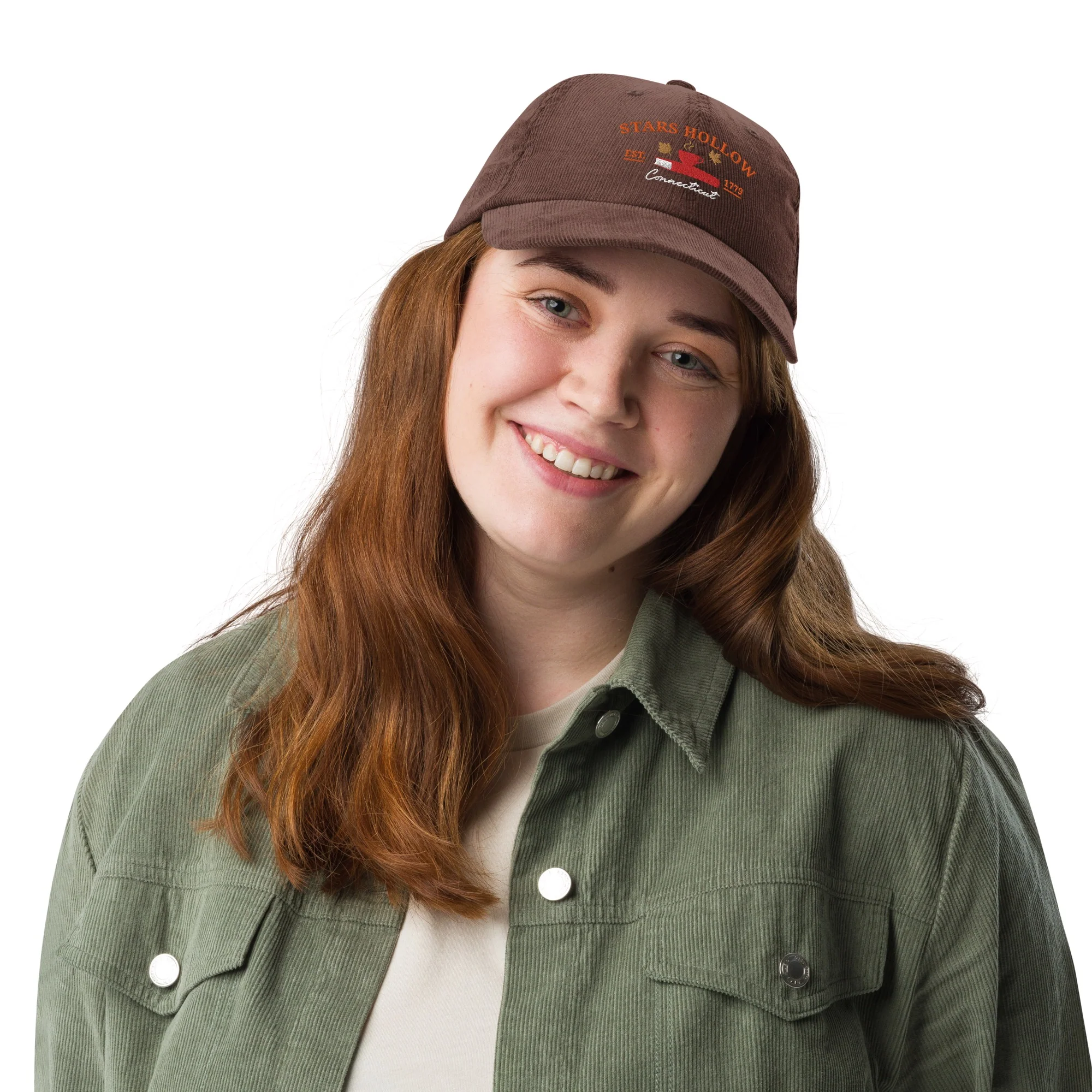 Gilmore Girls Stars Hollow Embroidered Corduroy Hat - Image 3