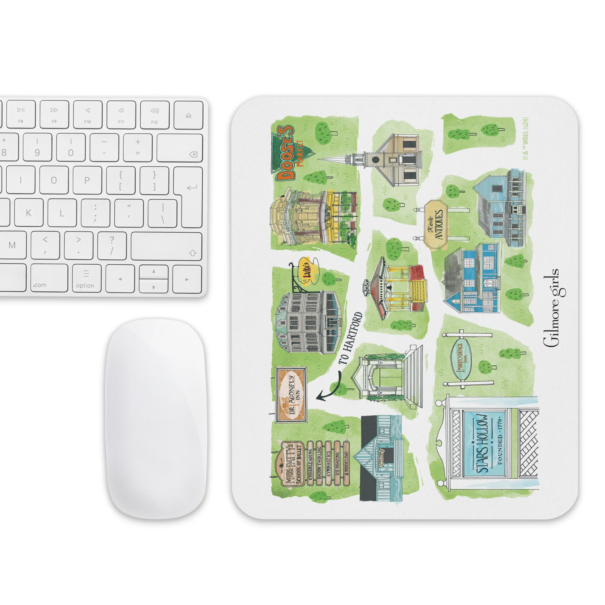 Gilmore Girls Stars Hollow Map Mousepad - Image 3