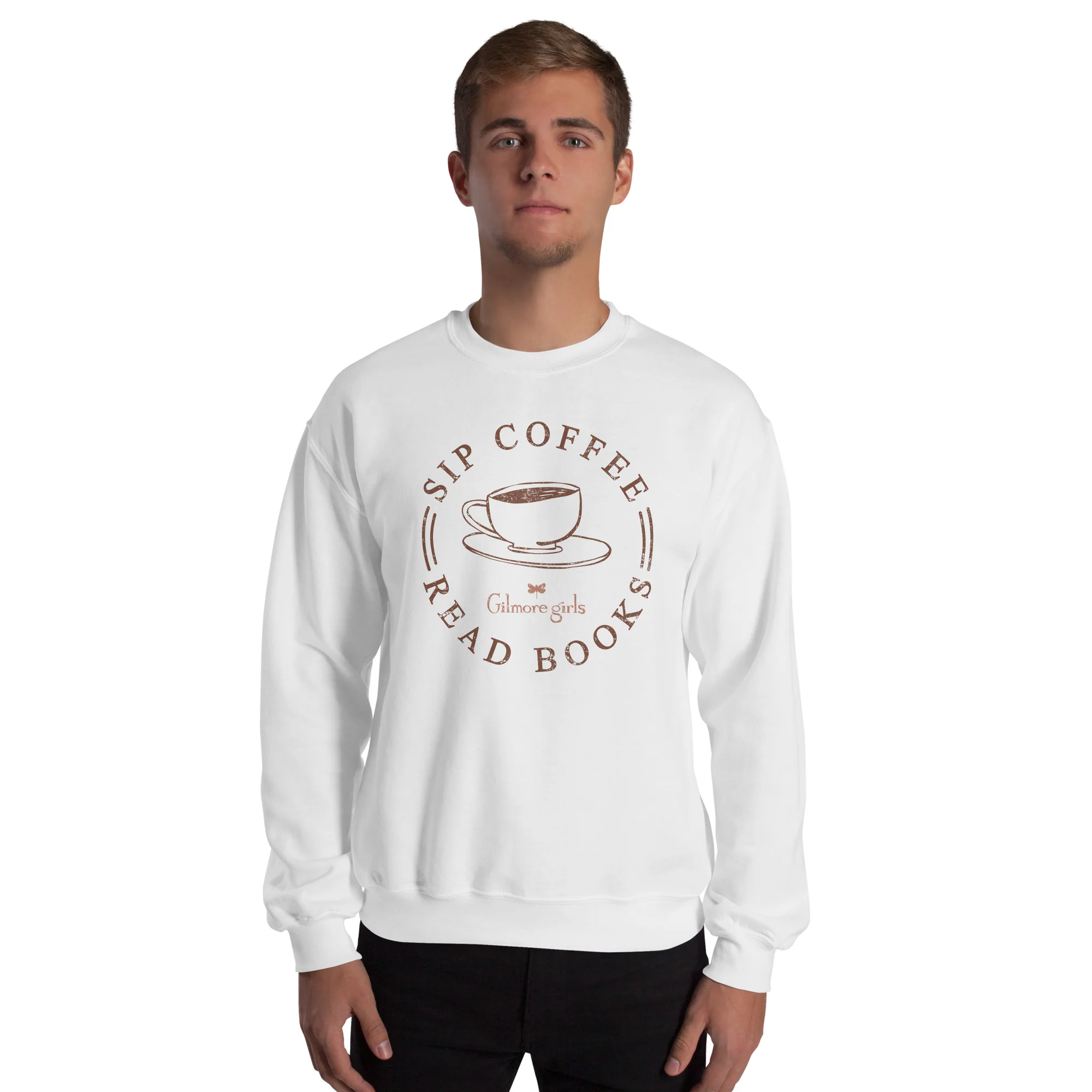 Gilmore Girls Sweatshirt Sip Coffee Read Books - Image 10