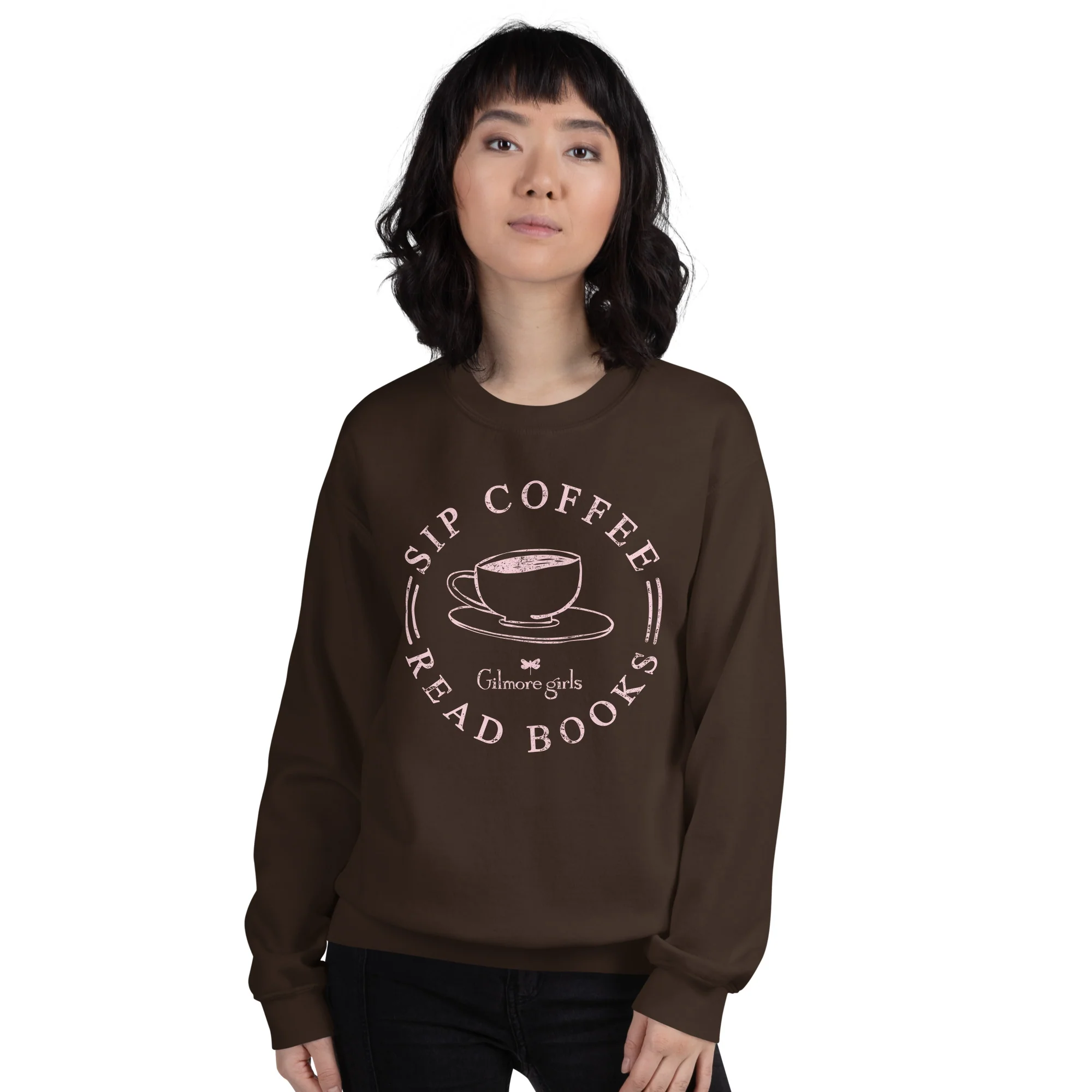 Gilmore Girls Sweatshirt Sip Coffee Read Books - Image 6