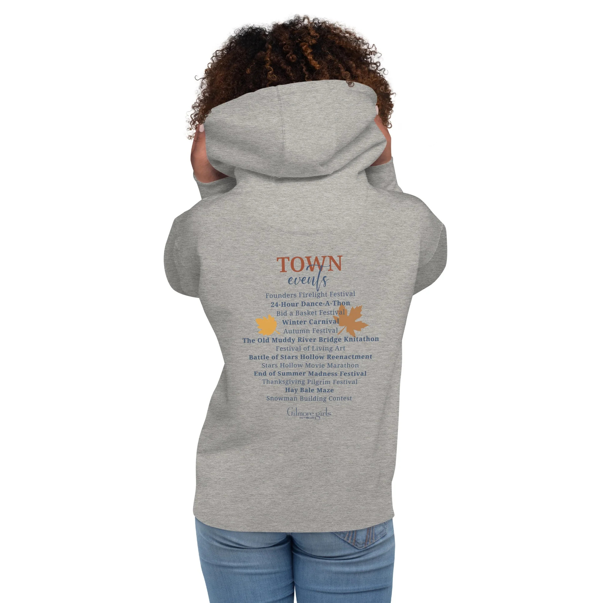 Gilmore Girls Town Events Adult Hoodie - Image 4