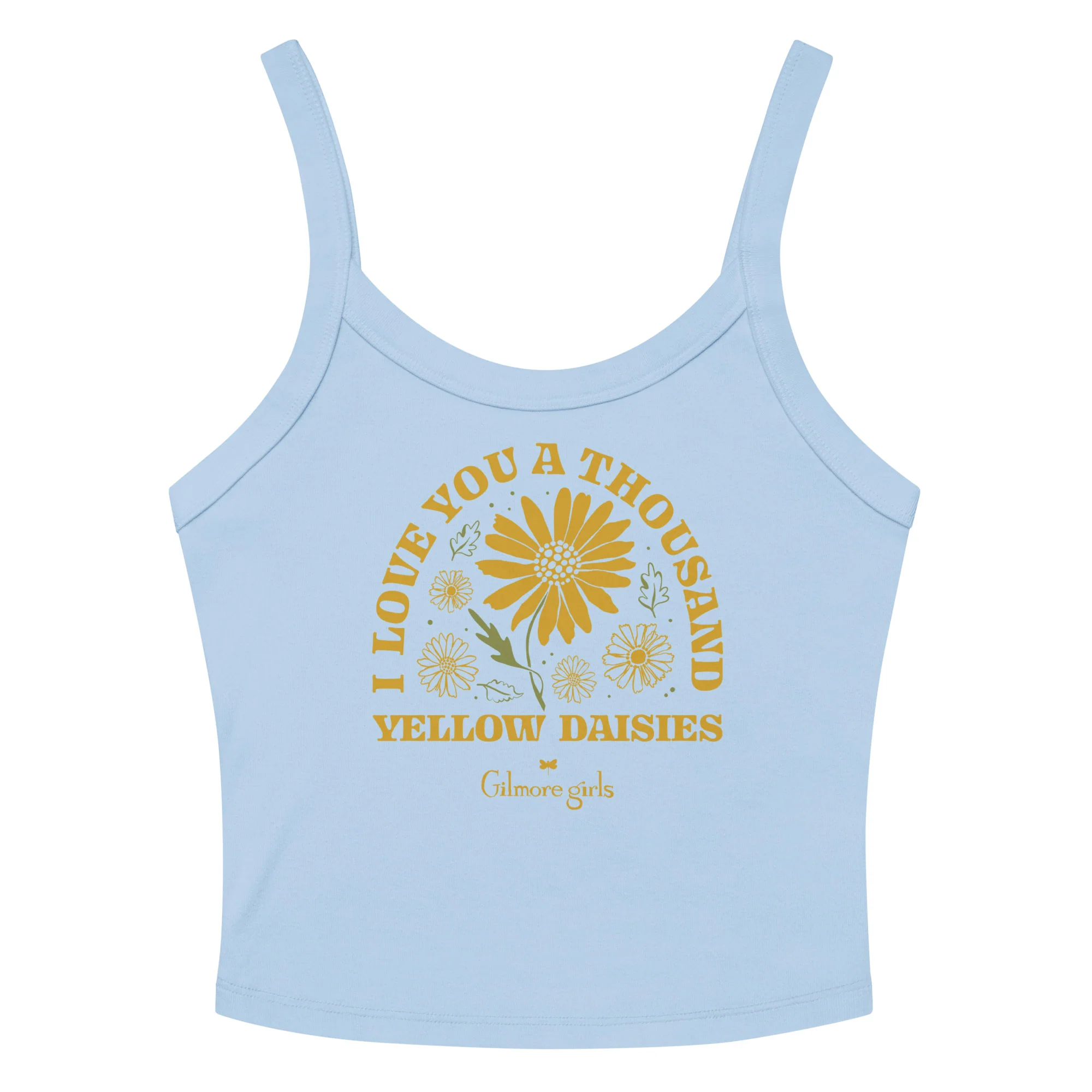 Gilmore Girls Women's Micro-Rib Tank Top A Thousand Yellow Daisies