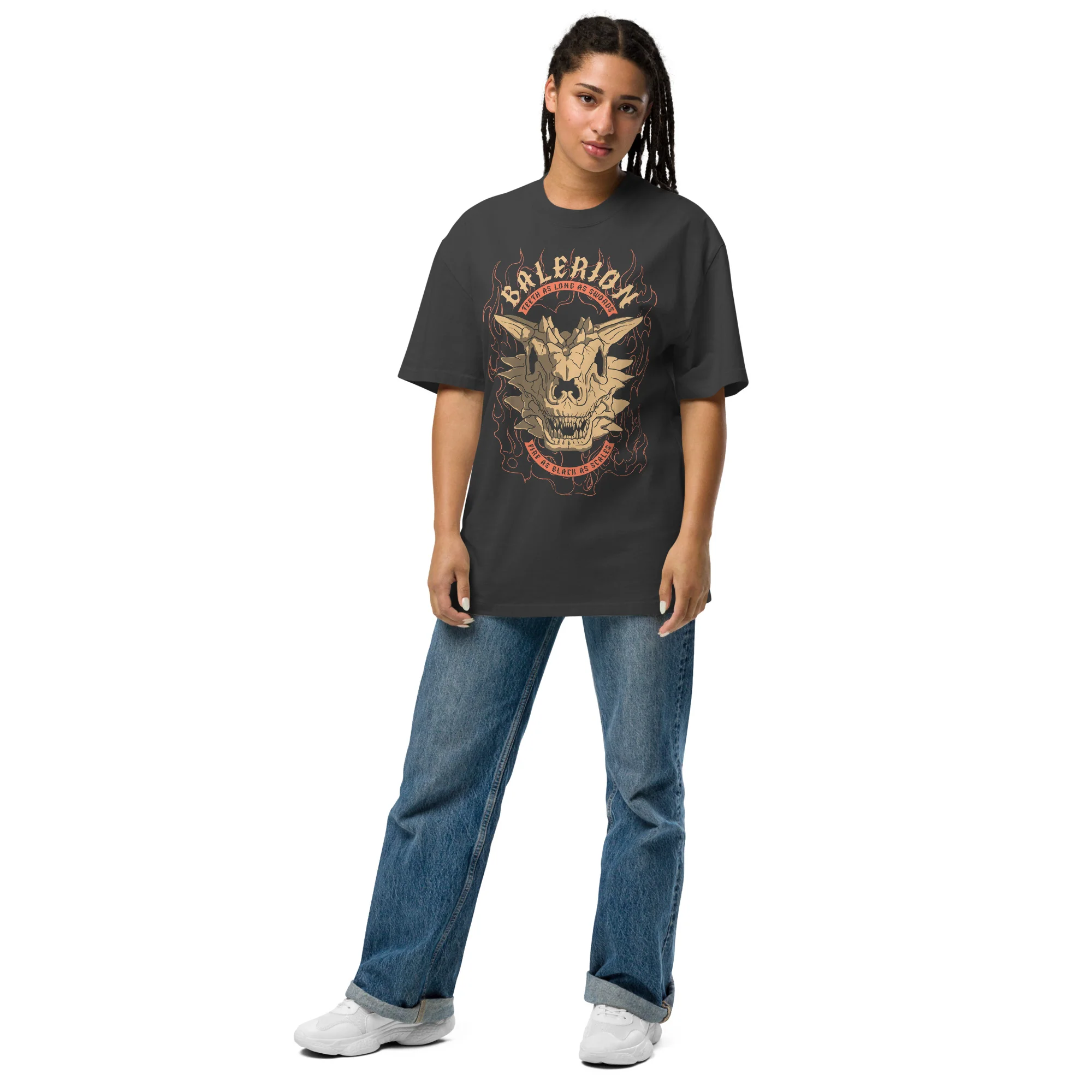 House of the Dragon Balerion Oversized Faded T-shirt - Image 3
