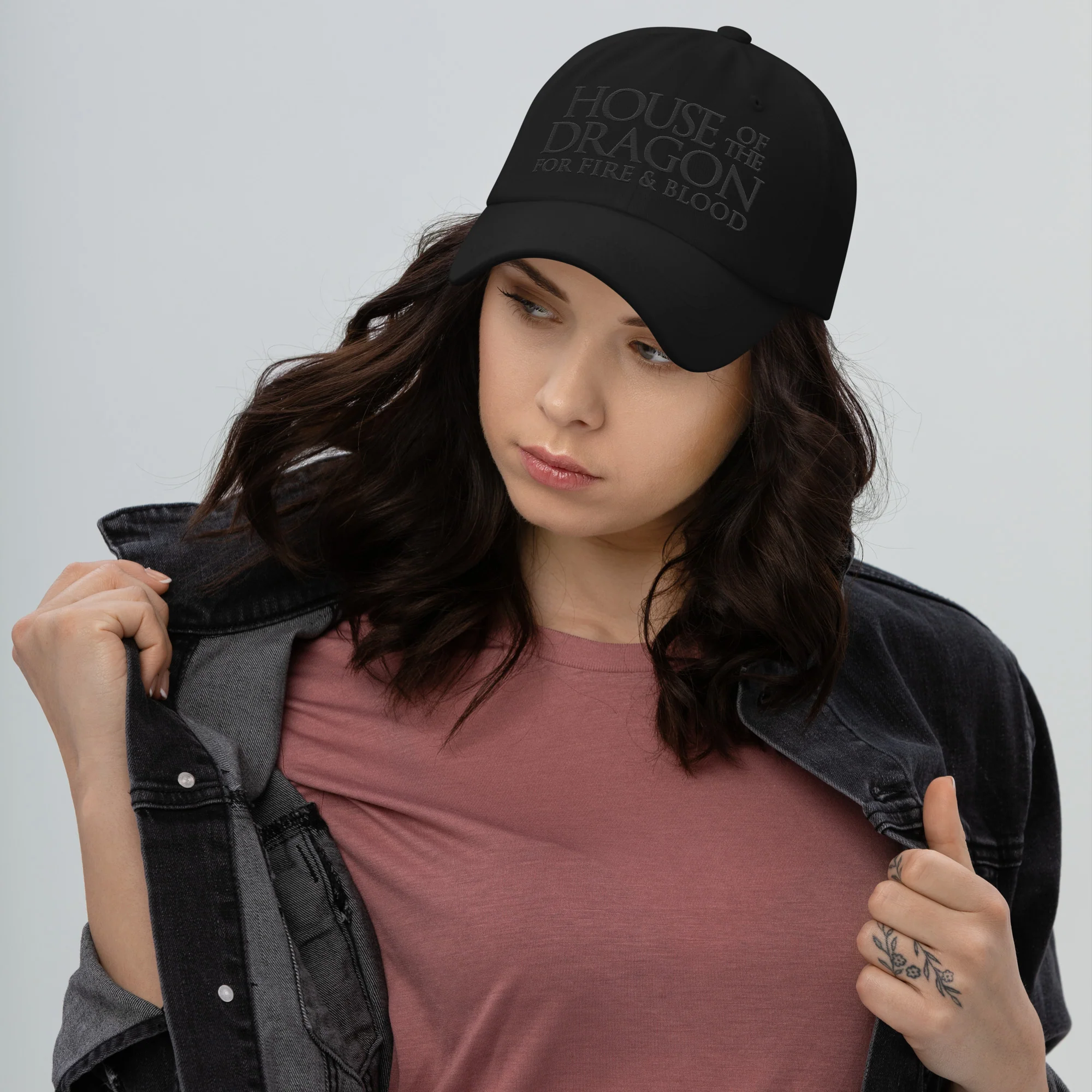 House of the Dragon Embroidered Dad Hat For Fire & Blood - Image 4