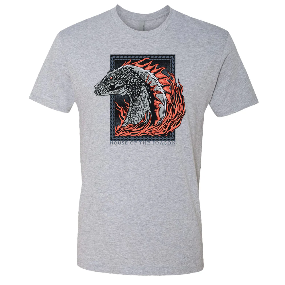 House of the Dragon Fire Dragon Adult Short Sleeve T-Shirt - Image 3