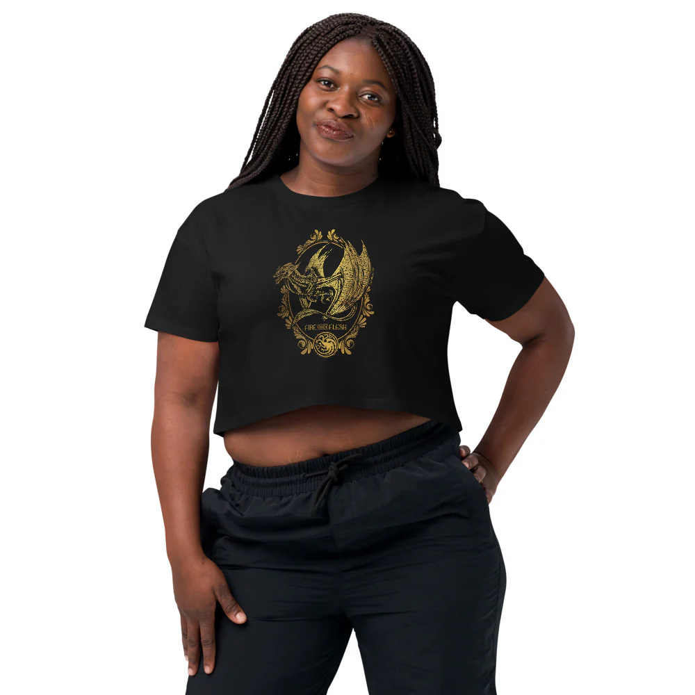 House of the Dragon Fire Made Flesh Women's Crop Top - Image 3