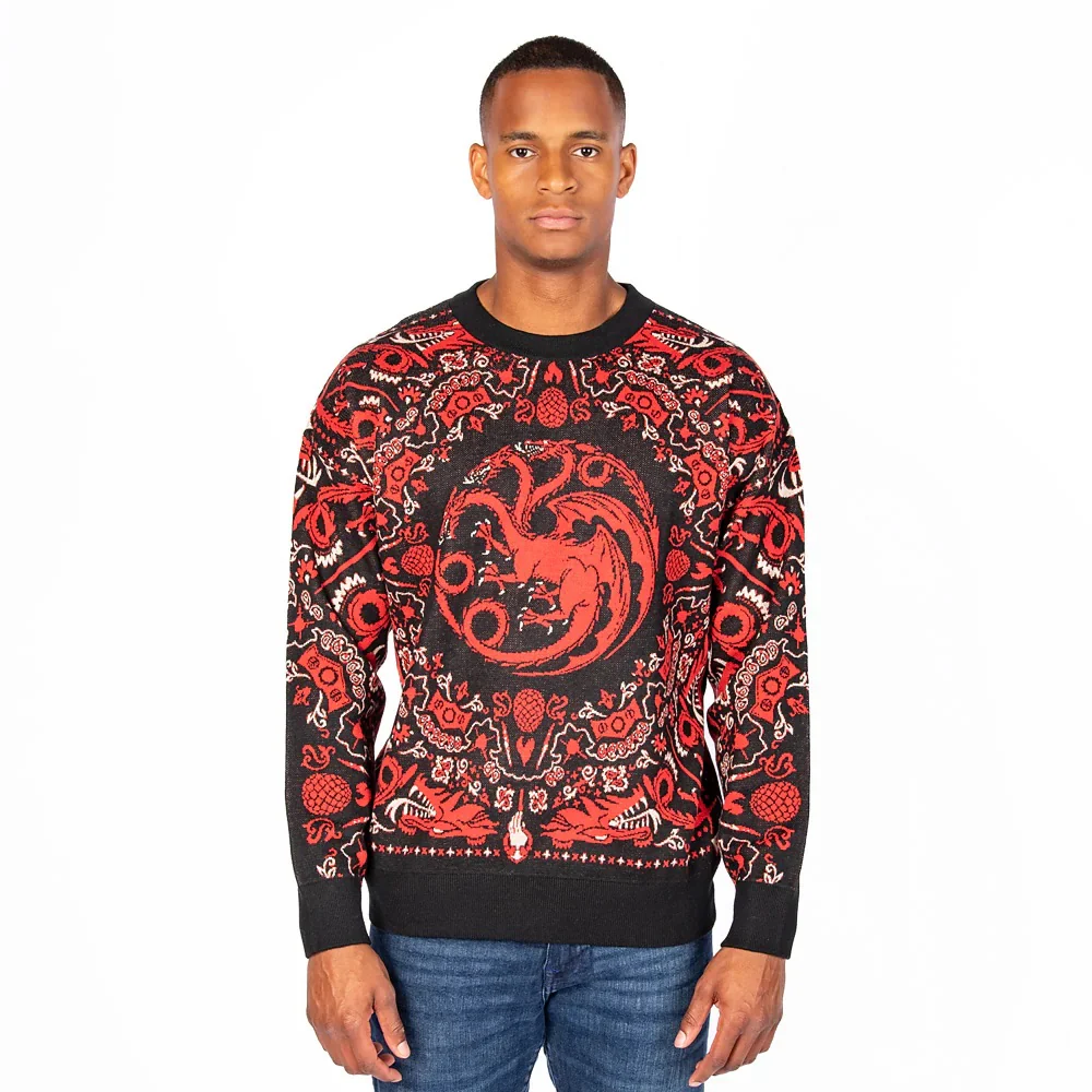House of the Dragon Targaryen Knit Holiday Sweater - Image 3