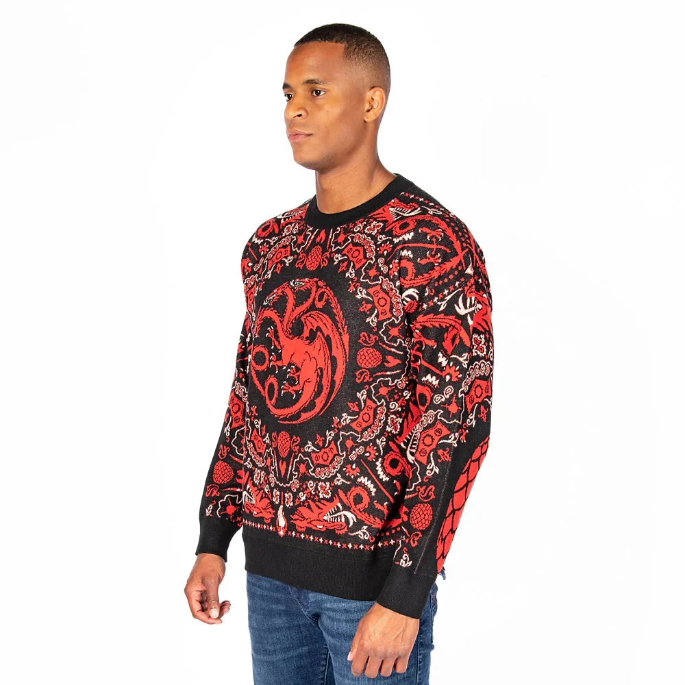 House of the Dragon Targaryen Knit Holiday Sweater - Image 4