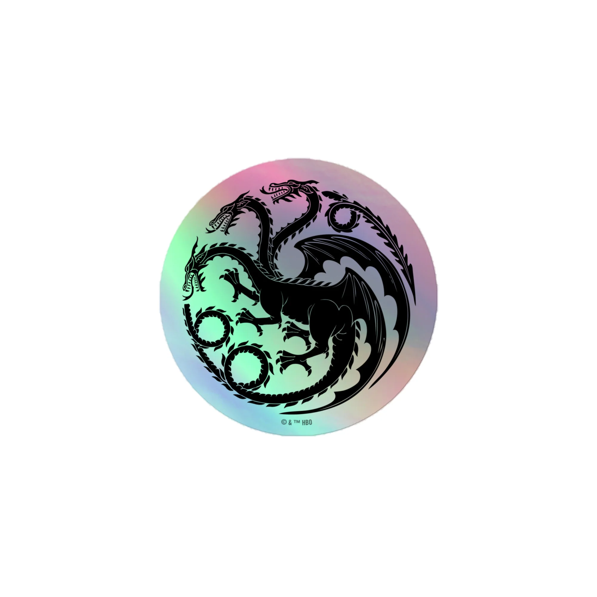 House of the Dragon Holographic Sticker Sigil of House Targaryen - Image 3