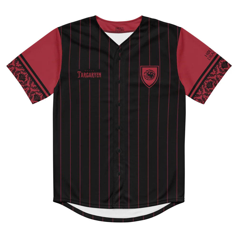 House of the Dragon House Targaryen Baseball Jersey