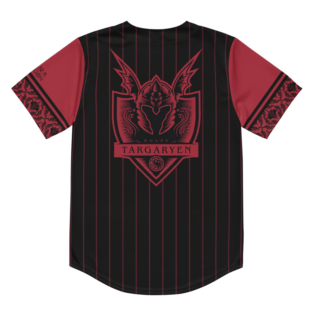 House of the Dragon House Targaryen Baseball Jersey - Image 10