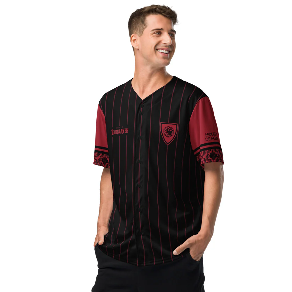 House of the Dragon House Targaryen Baseball Jersey - Image 2